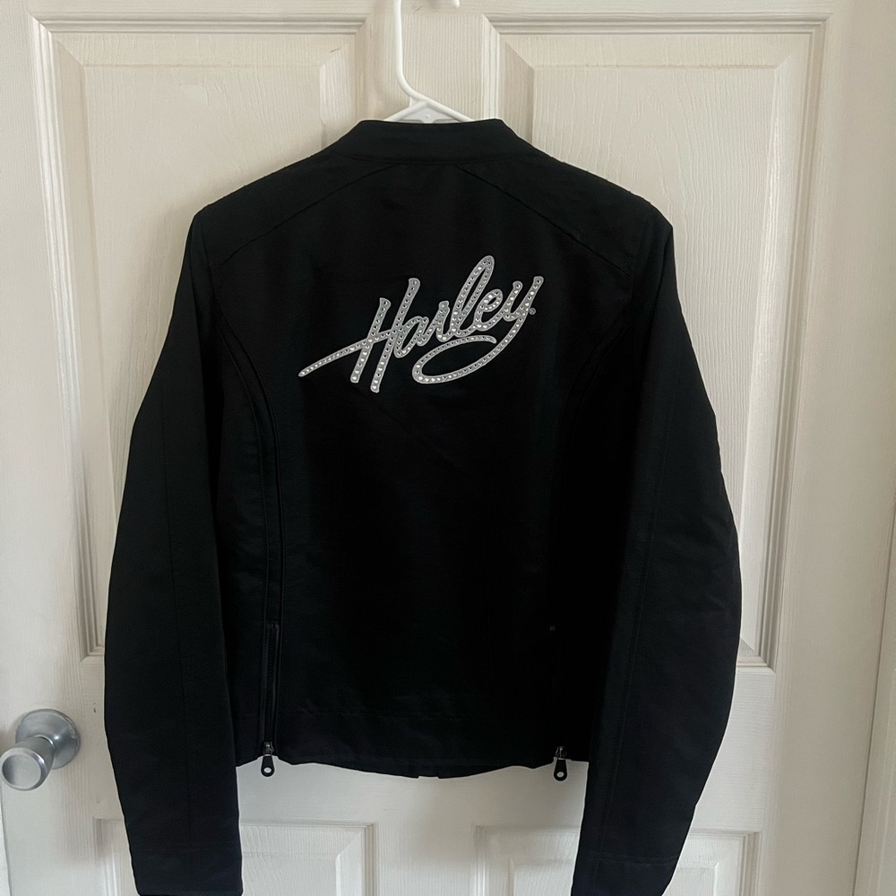 NWT Harley Davidson Water Resistant Biker
Moto Riding Jacket Crystals M - Picture 10 of 13